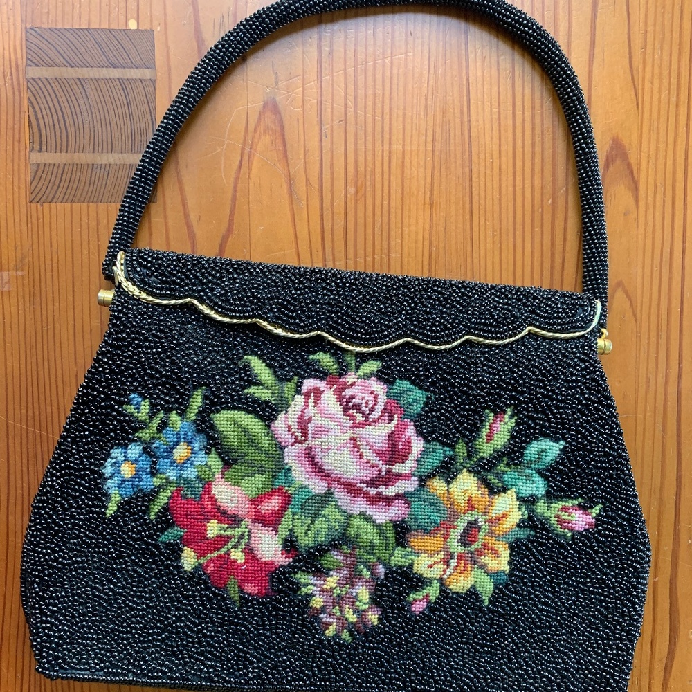 Vintage Beaded/Tapestry Handbag